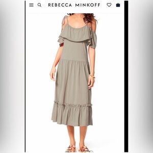 Rebecca Minkoff Mojave maxi Dress army gray size small